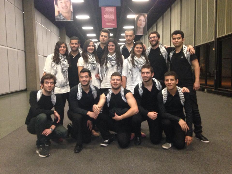 The Syrian Dancers after their performance